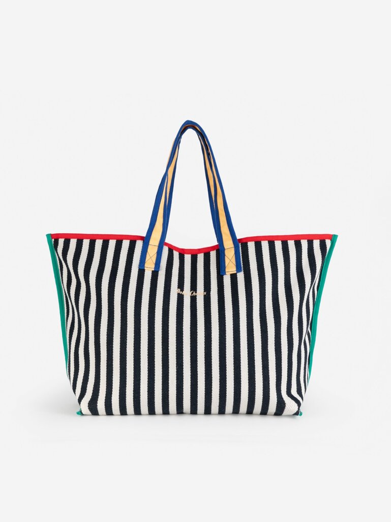 Color Block Cotton Bag