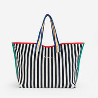 Color Block Cotton Bag
