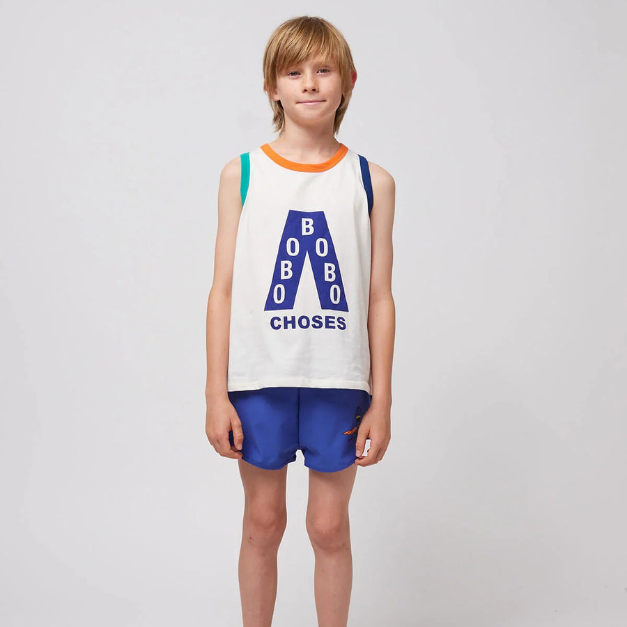A Day At The Beach Swim Trunks - Parkette.