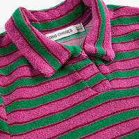 Kids Striped Terry Cloth Polo Dress - Parkette.