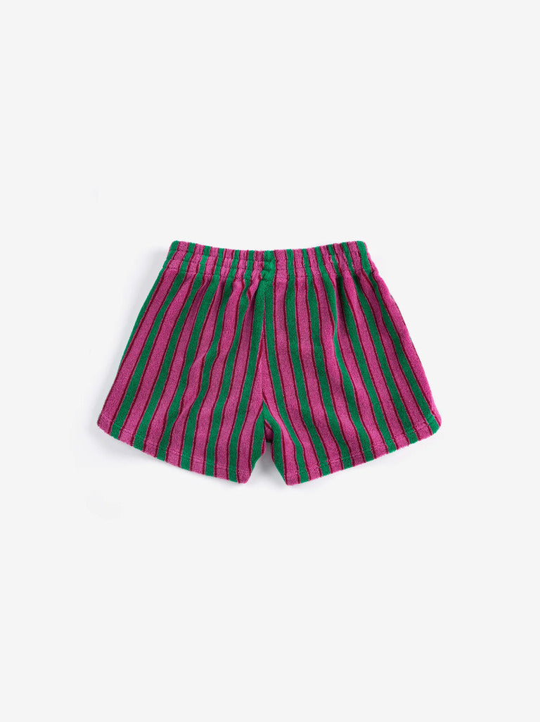 Kids Striped Terry Cloth Shorts - Parkette.