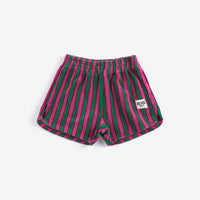 Kids Striped Terry Cloth Shorts - Parkette.