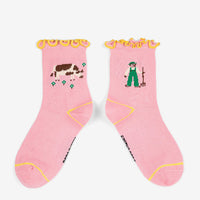 Kids Farm Adventure Ruffled Short Socks - Parkette.