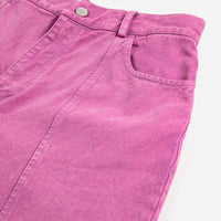 Washed Twill Boot Cut Pants - Parkette.