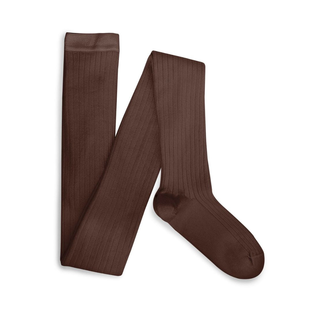Celine Women's Ribbed Tights - Milk Chocolate