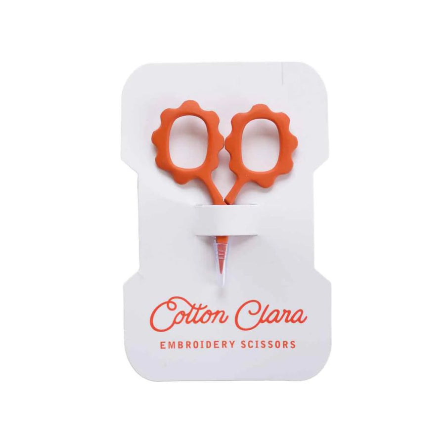 Mini Sunflower Embroidery Scissors - Rust Red