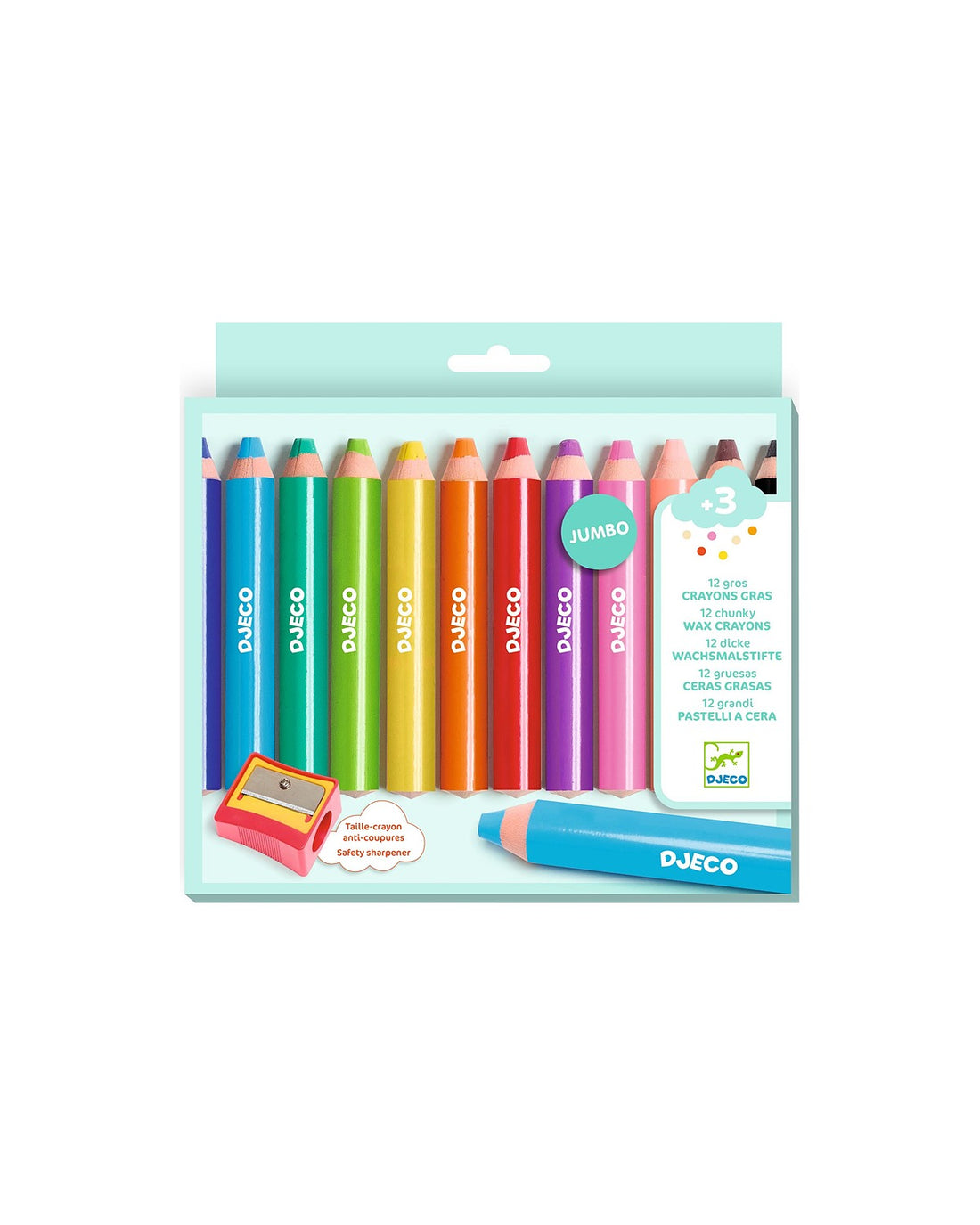 12 Chunky Wax Crayons - Parkette.