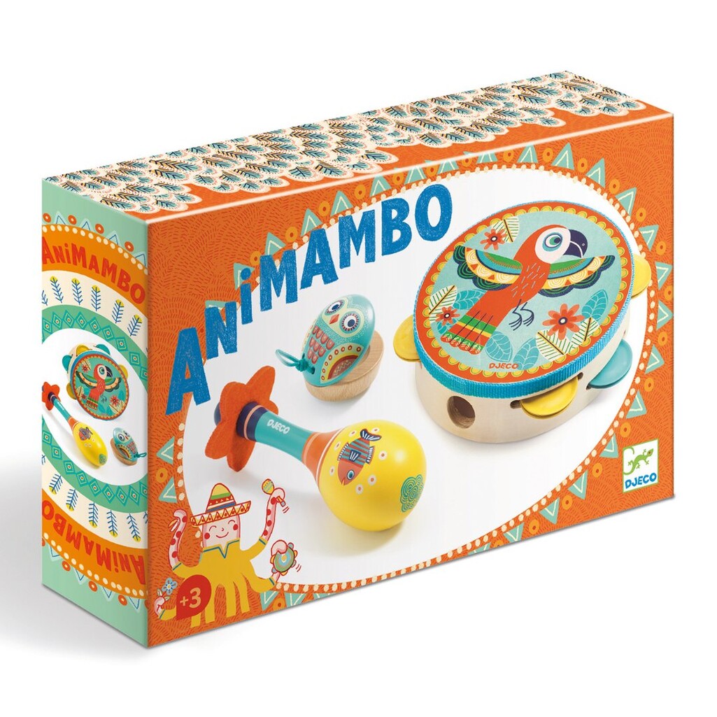 Animambo Tambourine Maraca Castanet Set - Parkette.