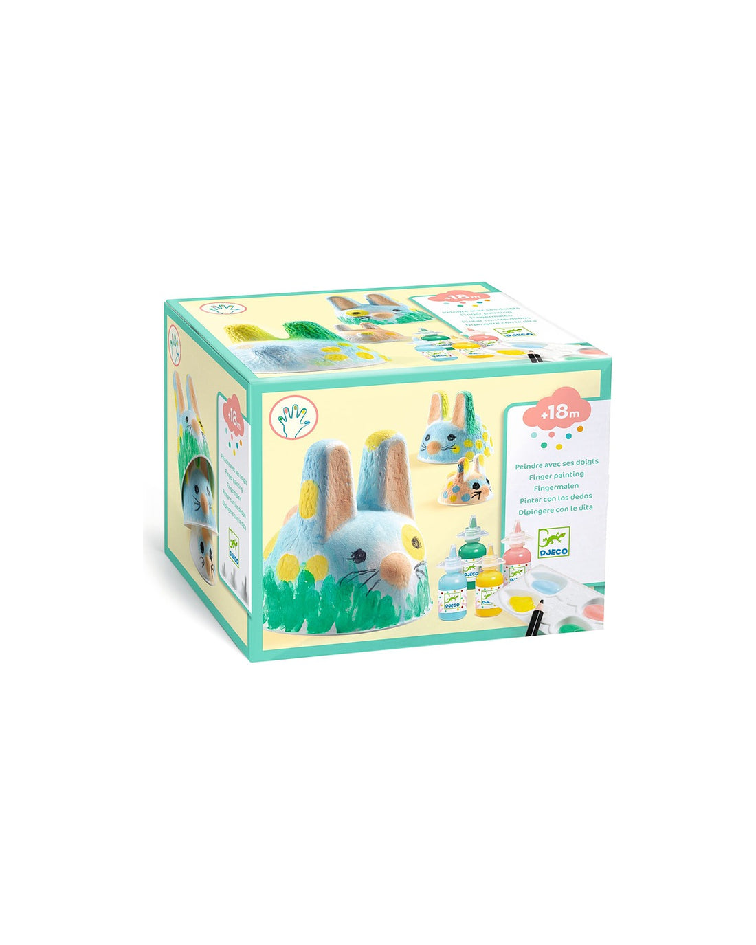 Bunny Trio Finger Painting