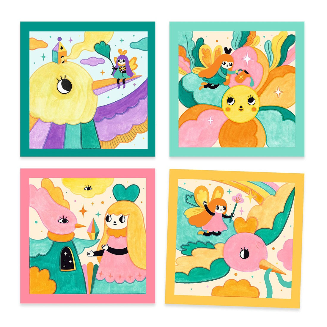 Magical Garden Cards to Paint