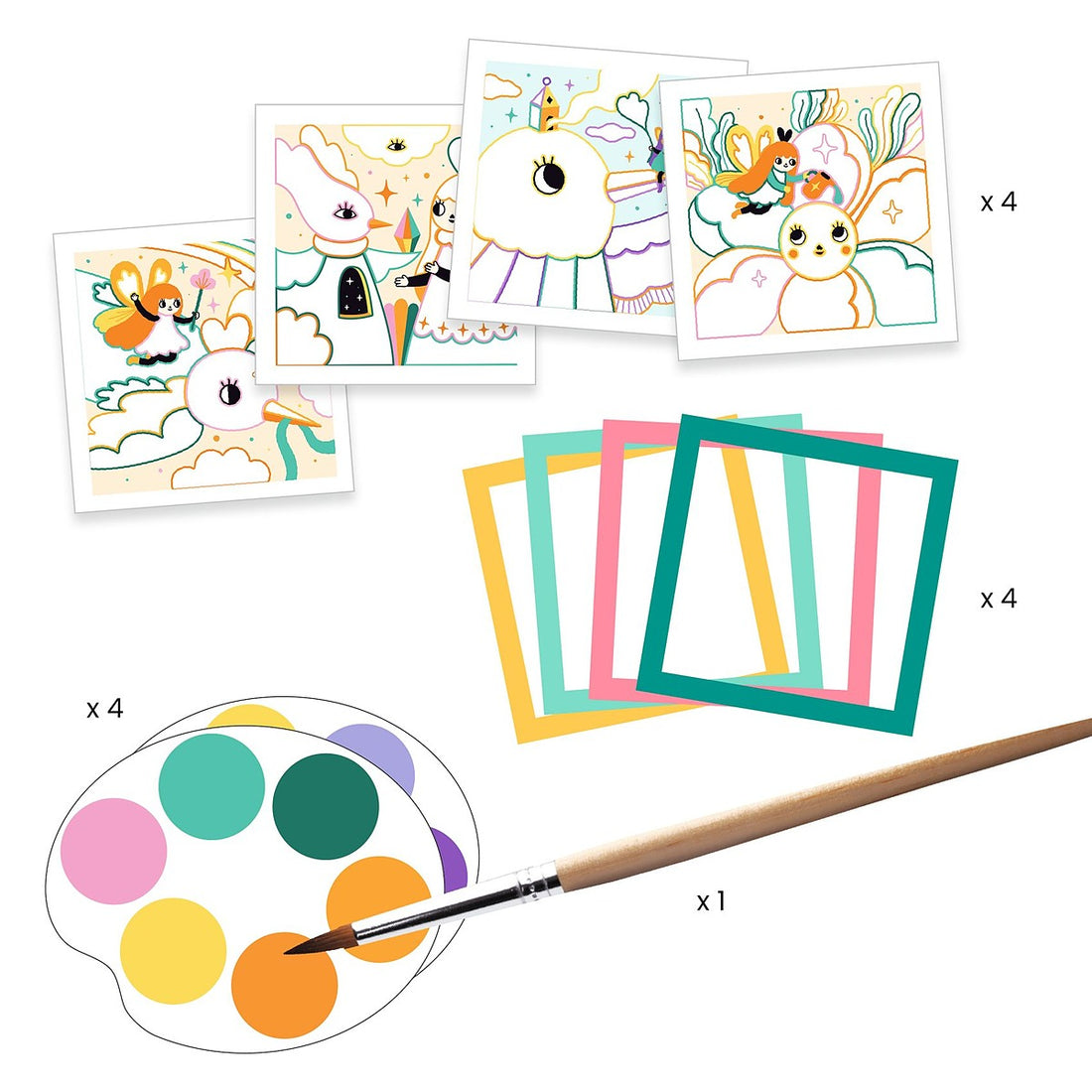 Magical Garden Cards to Paint