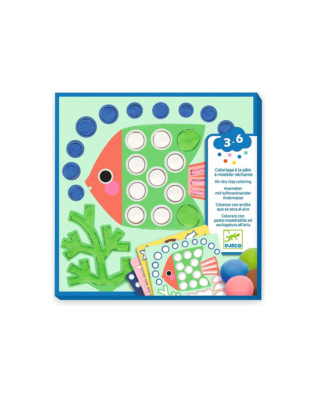 Cheeky Underwater Air-Dry Clay Colouring