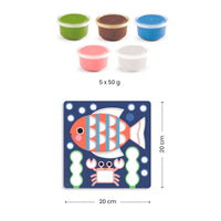 Cheeky Underwater Air-Dry Clay Colouring