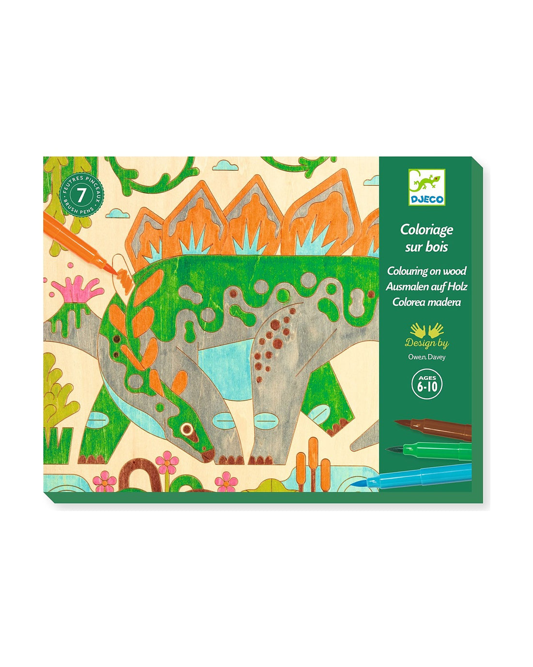 Dino World Colouring Set