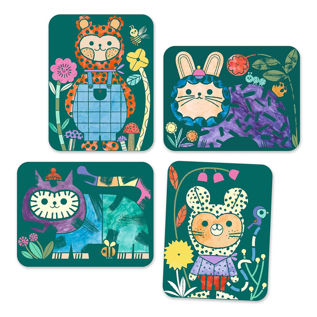 Dressed-Up Animals Magic Reveal Paint
