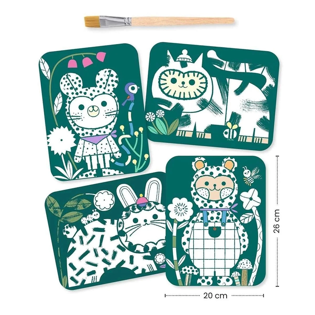 Dressed-Up Animals Magic Reveal Paint
