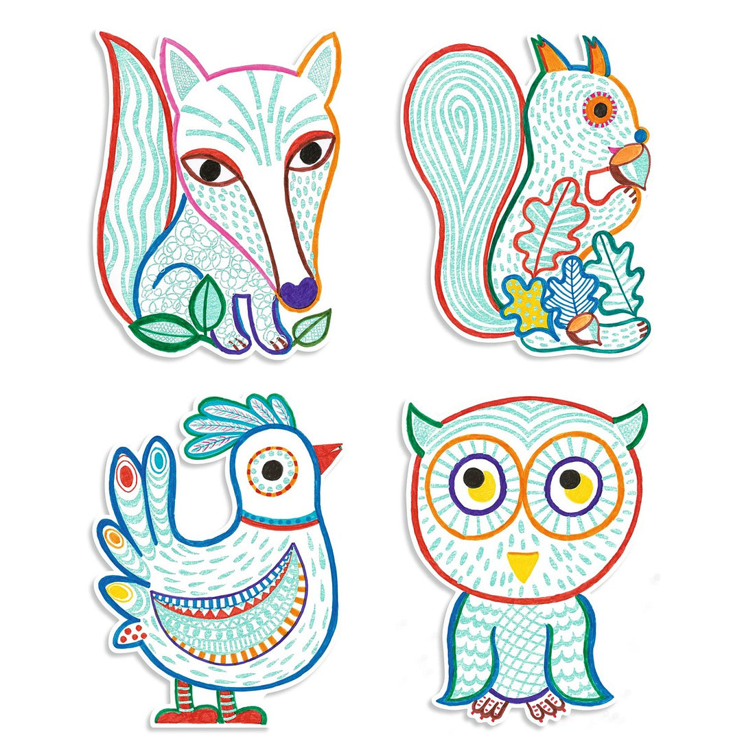 Forest Friends Colouring Set