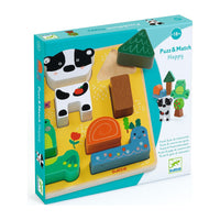 Puzz & Match Happy Wooden Puzzle & Matching Game