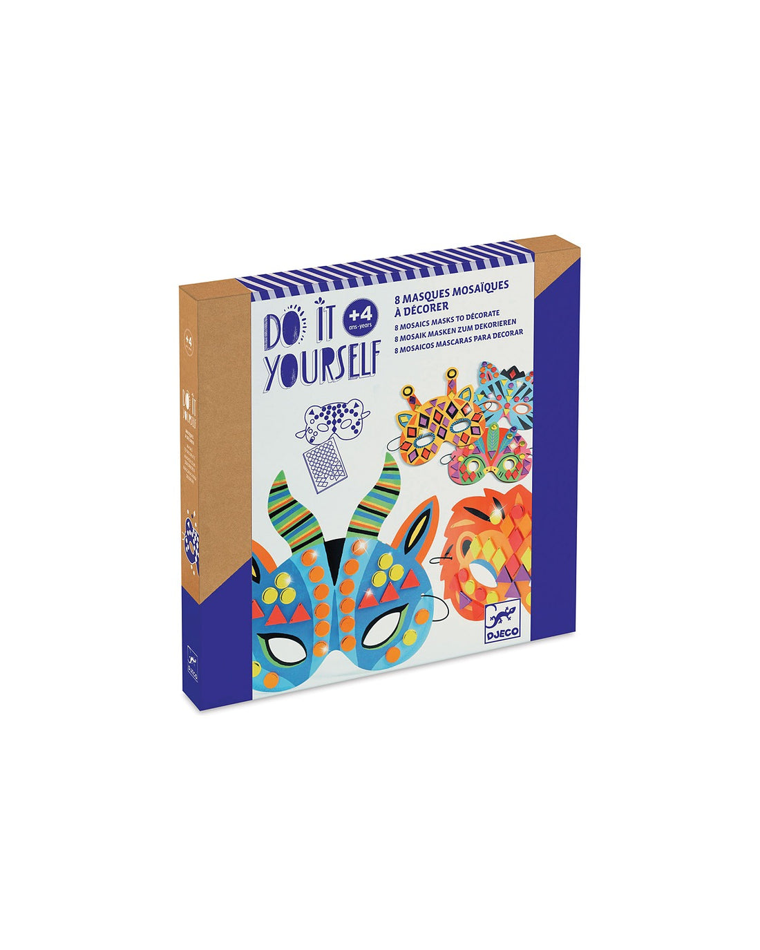 Do It Yourself - Jungle Animals Mosaic Masks