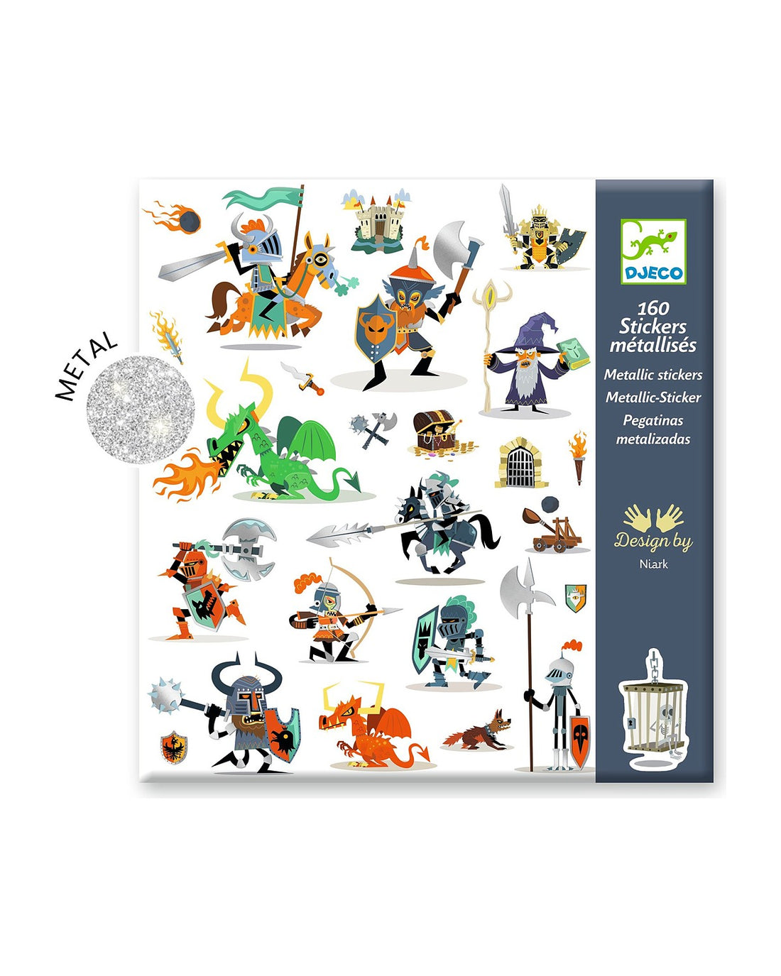 Knights Metallic Stickers
