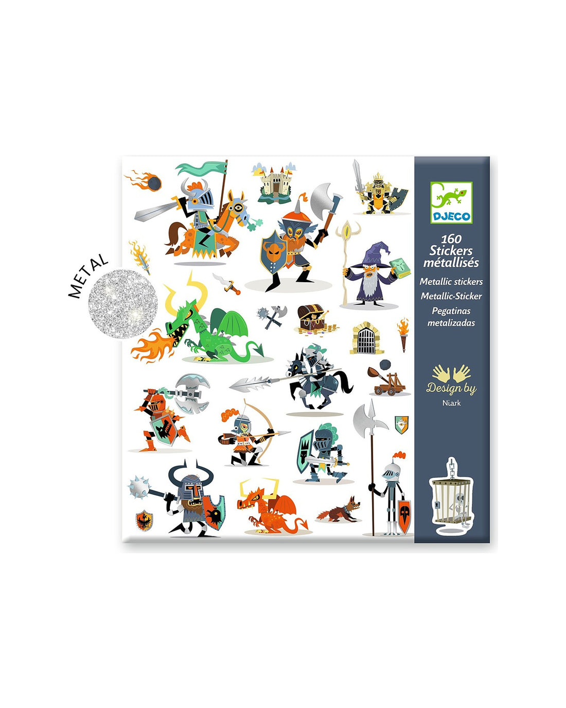Knights Metallic Stickers - Parkette.