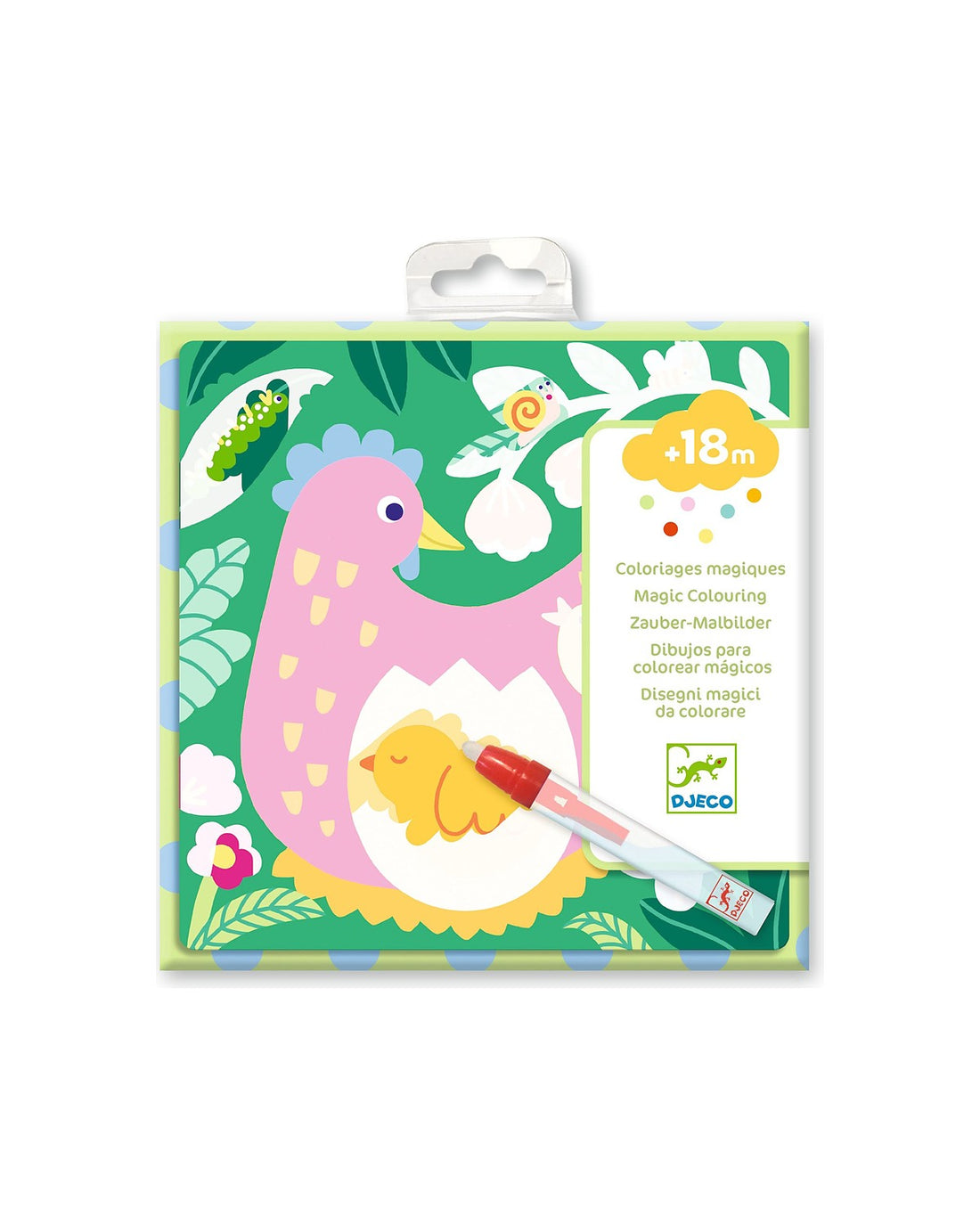 Peekaboo! Garden Baby Animals Magic Colouring