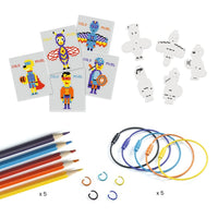 Do It Yourself - Pixel Art Heroes Shrink Plastic Keychains - Parkette.