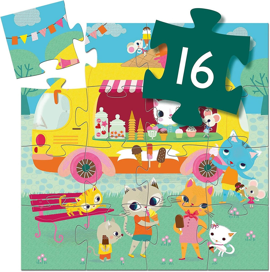 Silhouette Puzzle - Ice Cream Truck - Parkette.