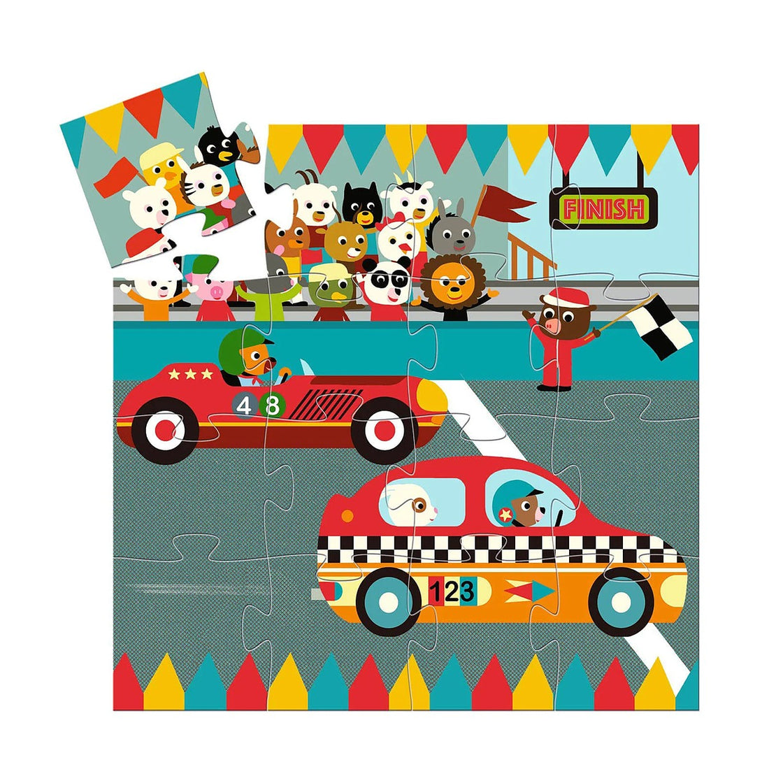 Silhouette Puzzle - Racing Car