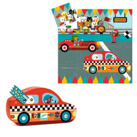 Silhouette Puzzle - Racing Car