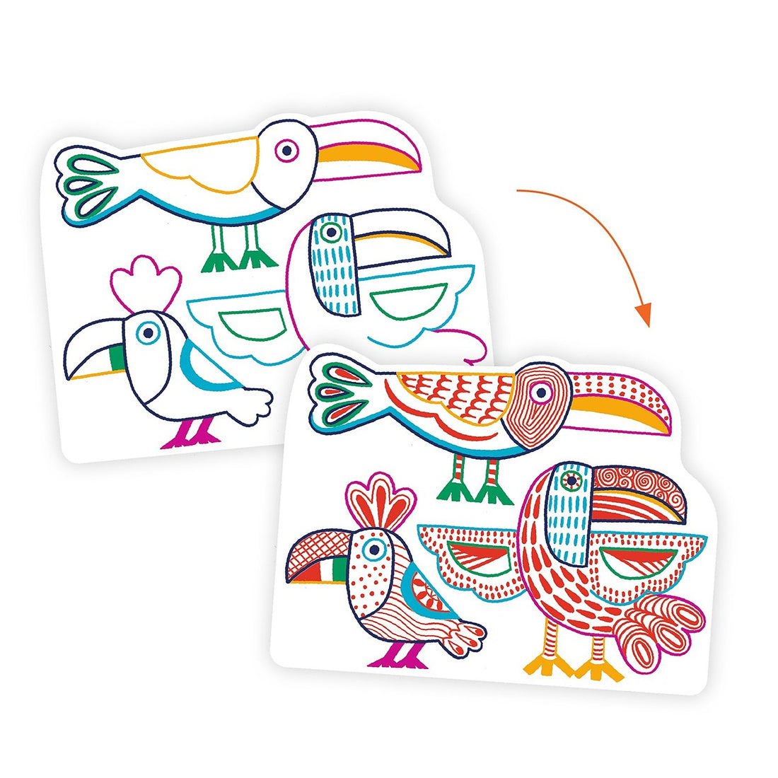 Wild Families Colouring Set