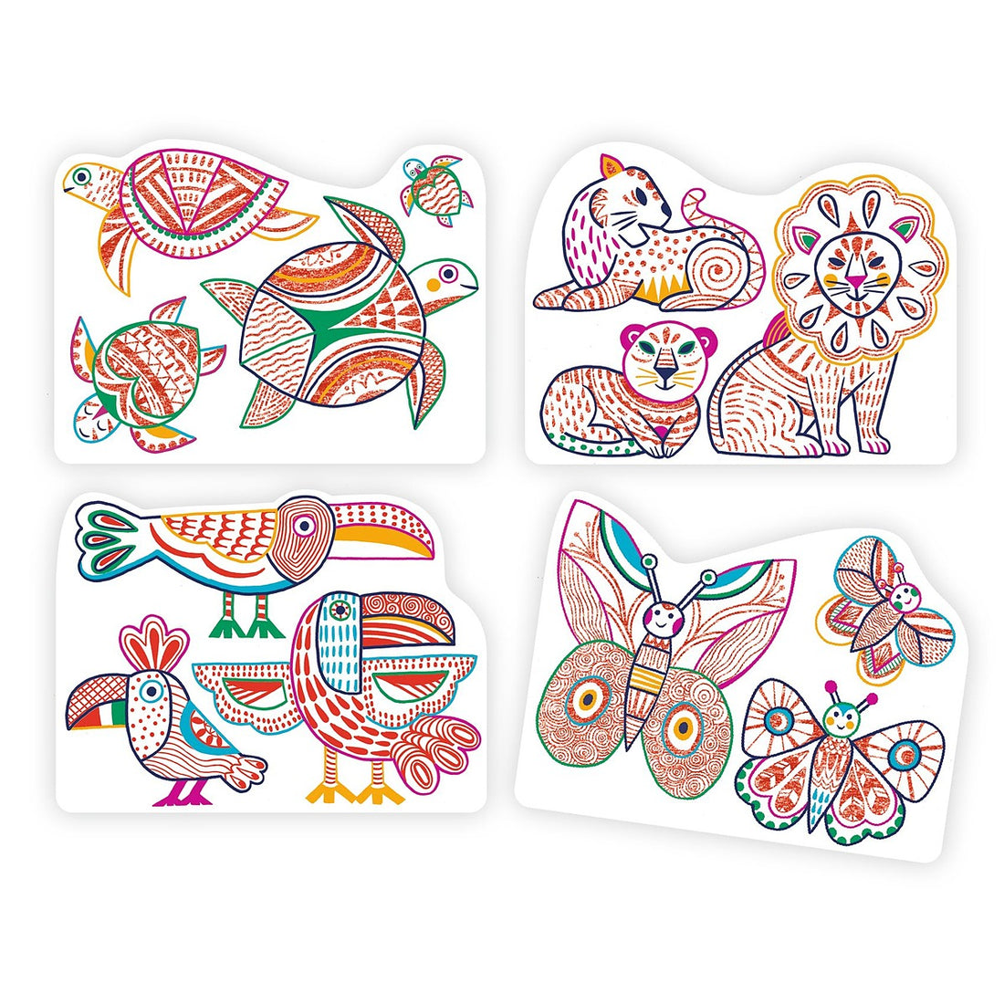 Wild Families Colouring Set