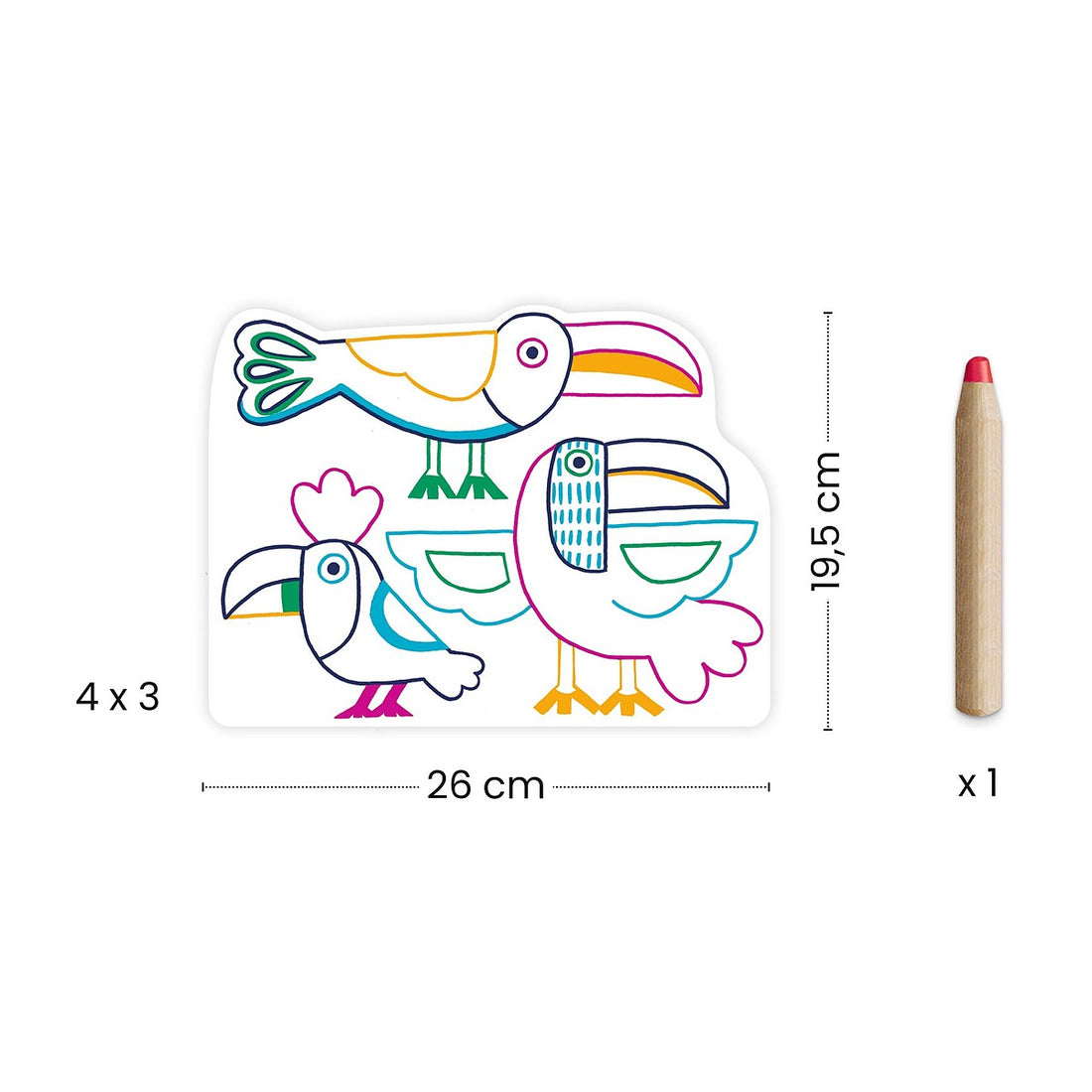 Wild Families Colouring Set