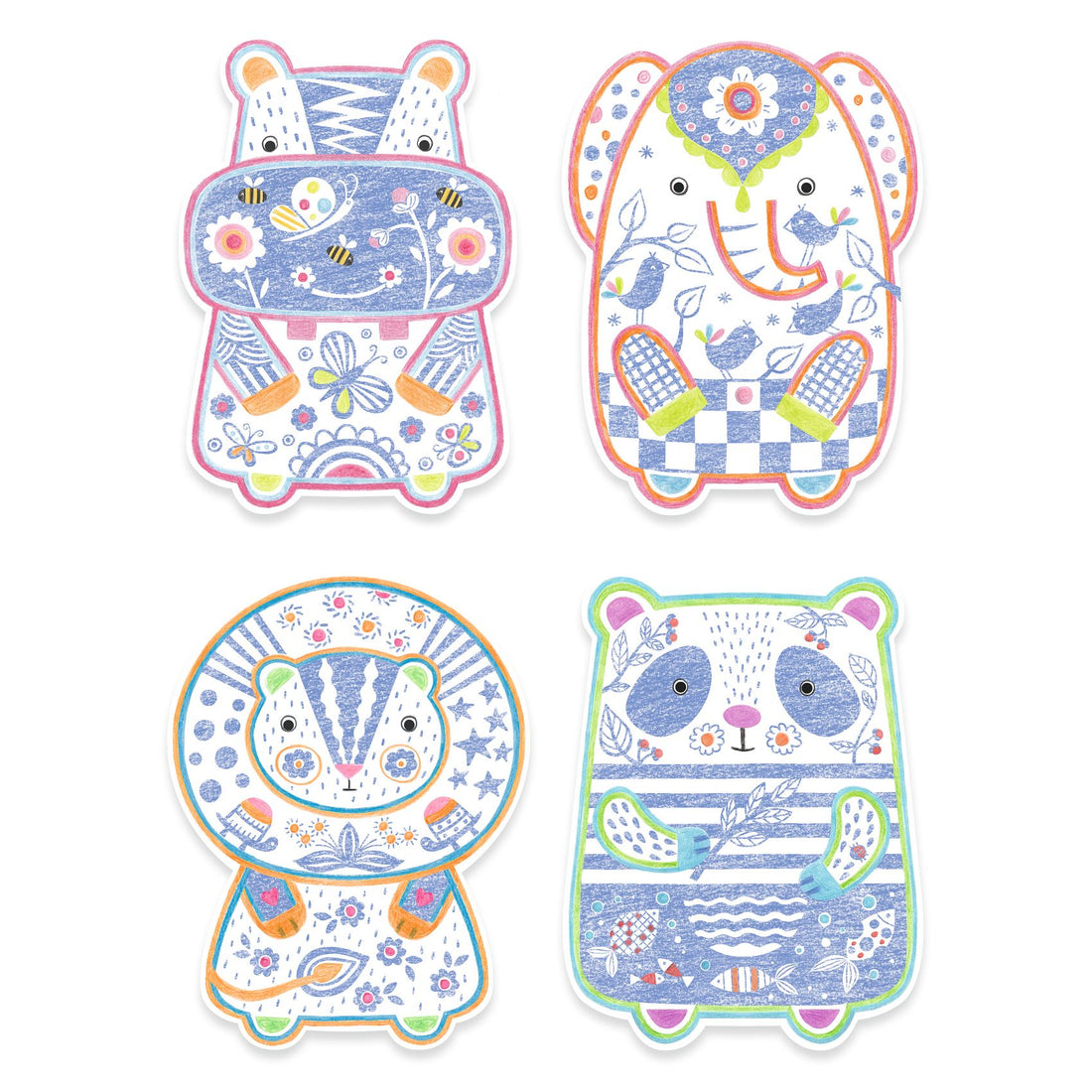 Colouring - Wild Animals - Parkette.