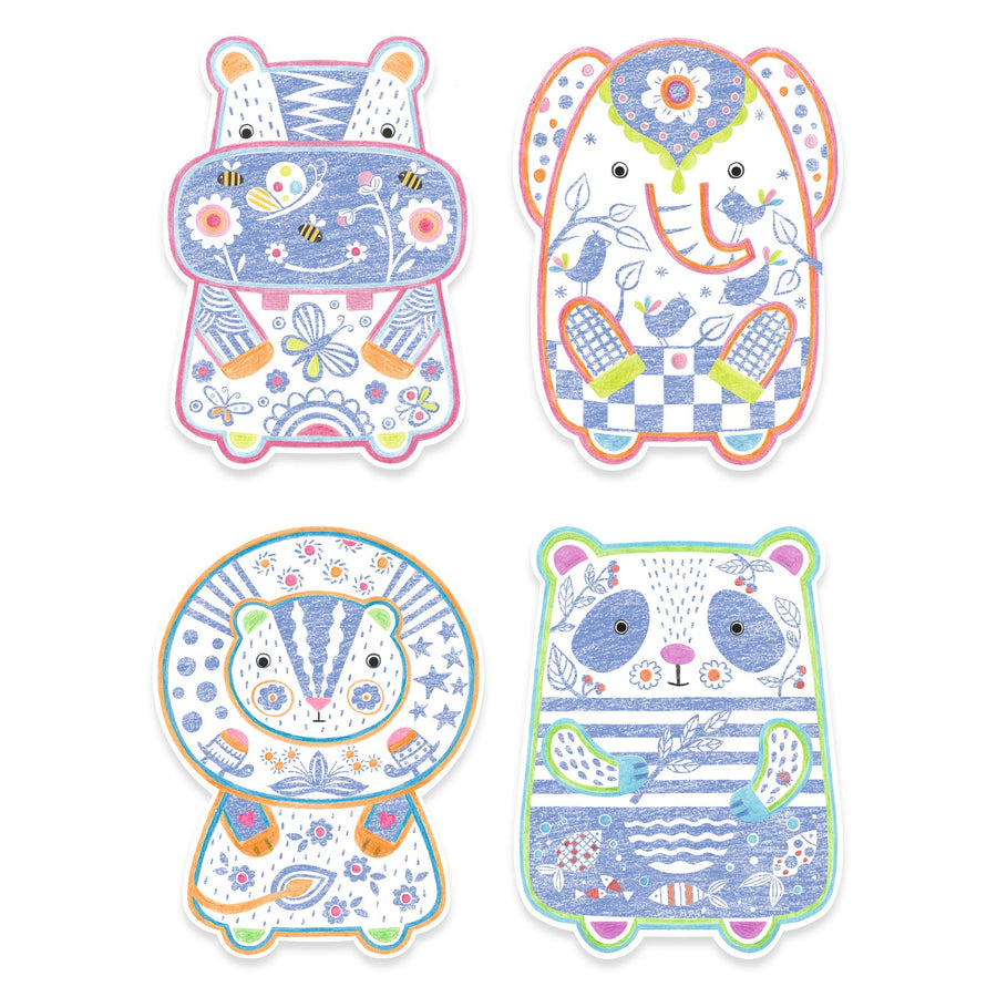 Colouring - Wild Animals - Parkette.