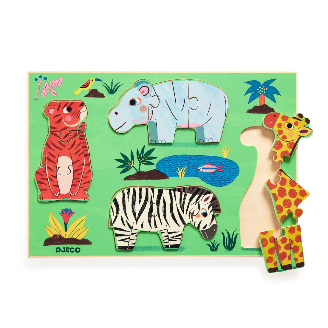 Coucou Tigre Wooden Puzzle - Parkette.