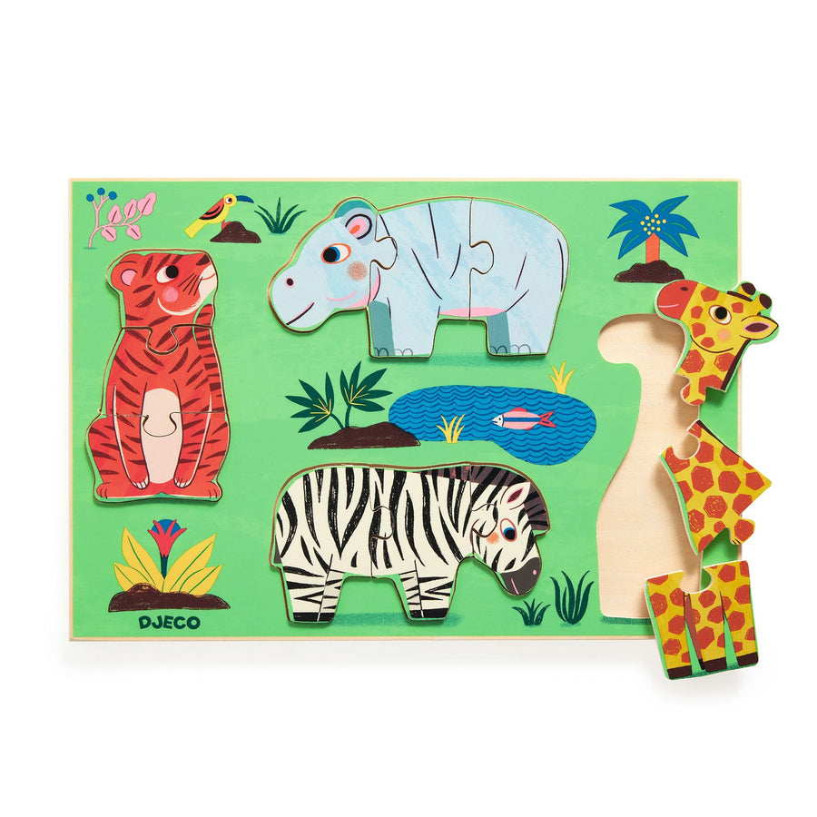 Coucou Tigre Wooden Puzzle - Parkette.