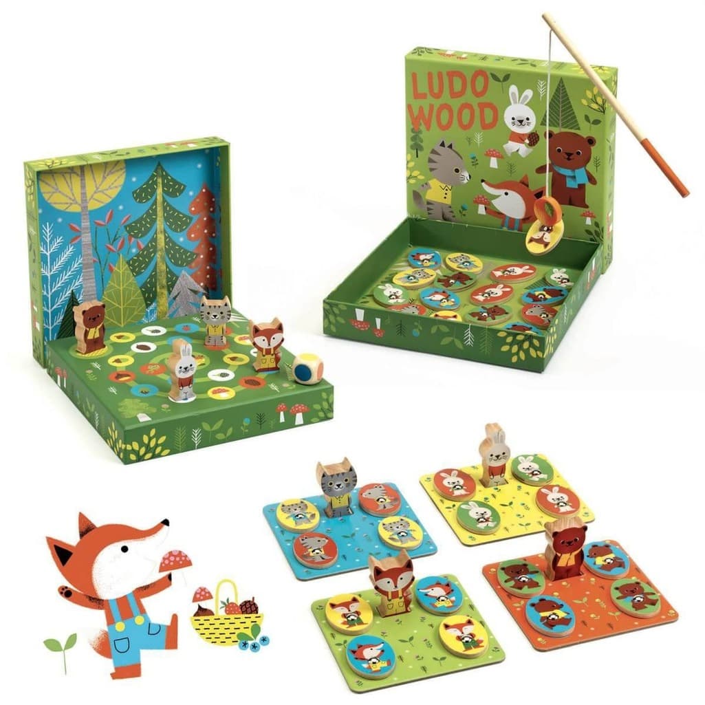 Ludo Wood - 4 Game Set - Parkette.