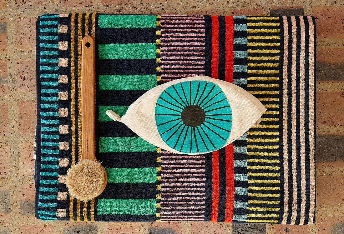 Multi Stripe Bath Towel