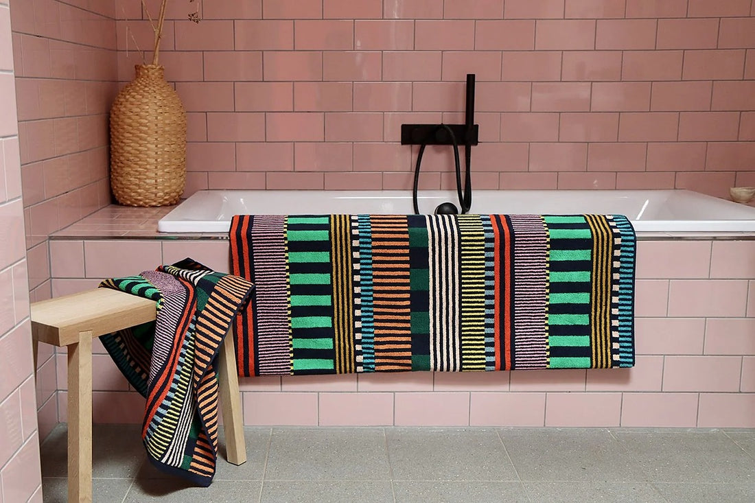 Multi Stripe Bath Towel