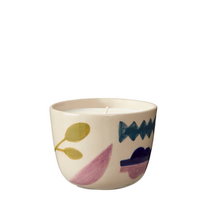 Bouclé Garni Stoneware Ceramic Candle - Parkette.
