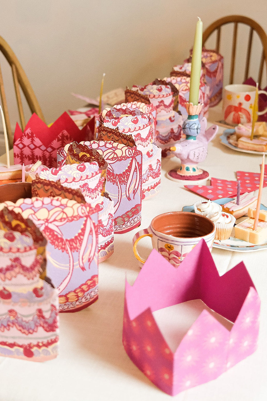 Birthday Cake Concertina Garland