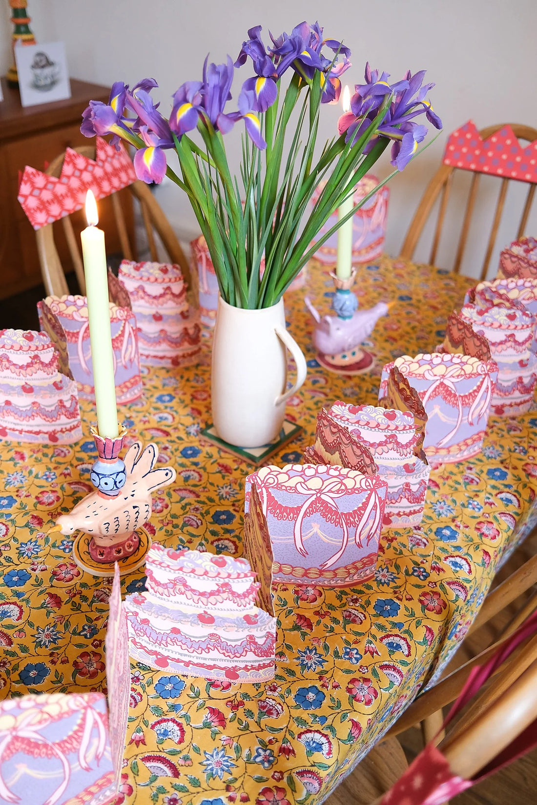 Birthday Cake Concertina Garland
