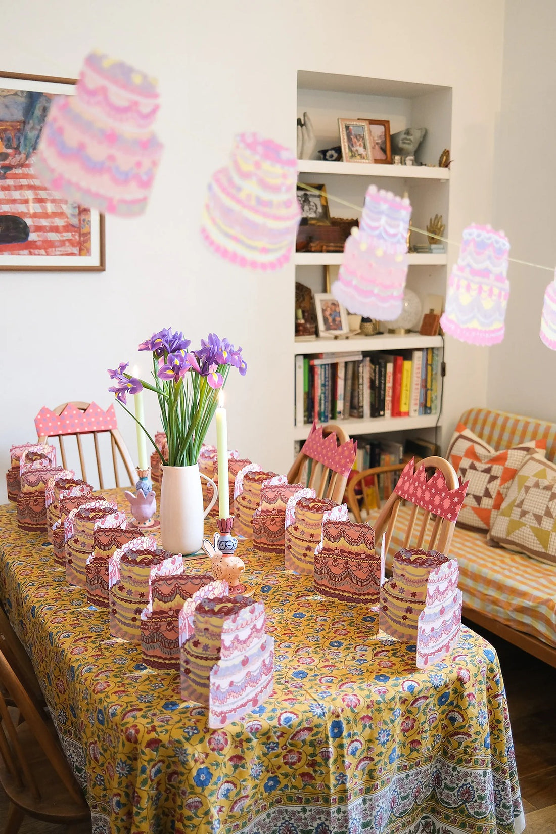 Birthday Cake Concertina Garland