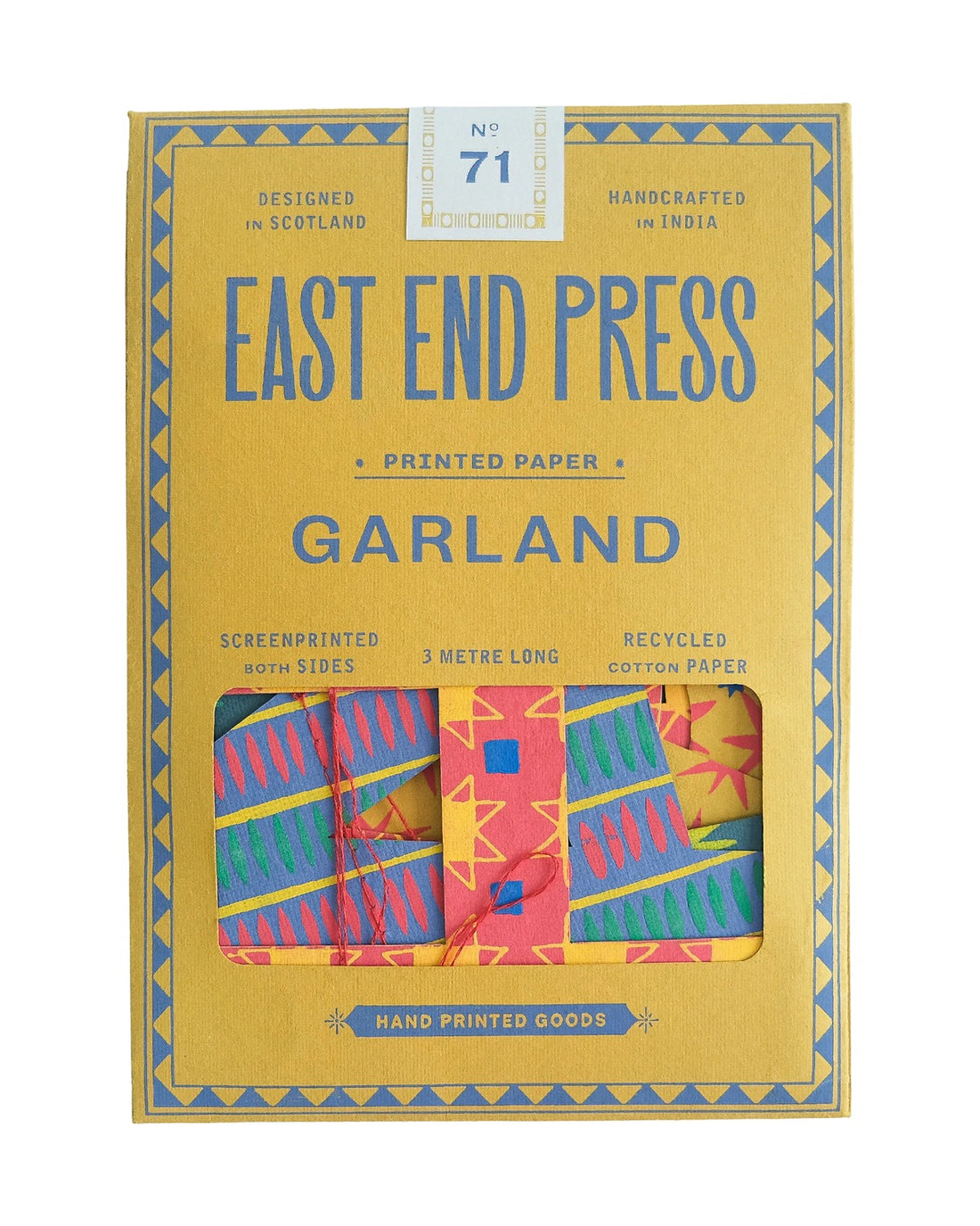 Bright Happy Birthday Sewn Garland