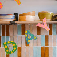 Bright Happy Birthday Sewn Garland