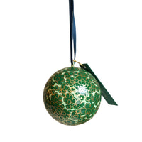 Emerald Green and Gold Bauble