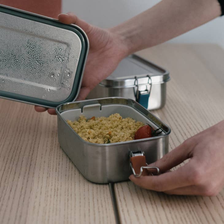 Stainless Steel Lunch Box with Heat Safe Insert - Parkette.