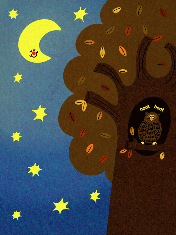 Hoot Hoot A4 Print