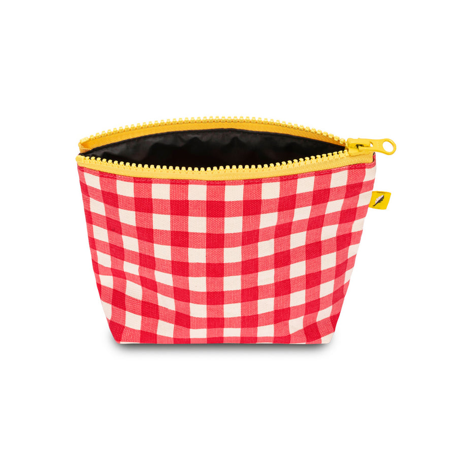 Tiny Zip Pouch - Gingham Red - Parkette.